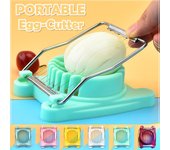 Cortador de huevos de plástico, herramienta de corte de huevos multiusos para el hogar, de un solo cabezal, doble uso One Size verde