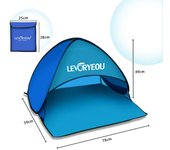 Mini toldo multicolor para sombrilla de playa, refugio instantáneo para tienda de playa al aire libre con bolsa de transporte naranja/amarillo