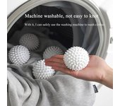 1 PC Bola de lavado descontaminación reutilizable limpieza del hogar lavadora suavizante de telas Bola de limpieza de secado accesorios de herramientas ZPG blanco