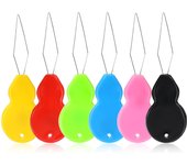 Máquina de enhebrado de agujas multifunción, 9 Uds., máquina de coser de punto de cruz de calabaza grande de plomo varios colores
