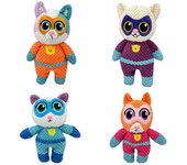 Nuevos súper gatitos inspirados, muñeco de peluche Mr Greenie Cat Hero color rosa