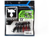 Señuelo blando Jackall Chibi Chinumushi de 1,5 pulgadas, vientre rojo Devil (7498)