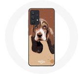 Coque pour Samsung Galaxy A13 4G / A13 4G Lite Basset Hound chien visage