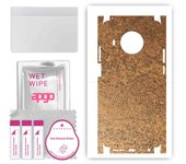 apgo Protective Skin Sticker for the back+sides compatible with Nokia X100, Full Wrap Film, Foil, Vinyl - Pattern Rusty Copper