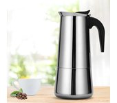 Cafetera de acero inoxidable, cafetera italiana para expreso, cafetera europea para café con leche, cafetera de cocina, herramienta para hacer café