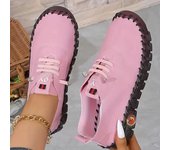 Zapatillas de deporte para mujer 2024, nuevas zapatillas de deporte de suela blanda transpirables romanas para primavera y verano, zapatos individuales de talla grande retro para mujer 36 negro