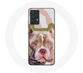 Coque pour Samsung Galaxy A13 5G Chien de Pitbull marron