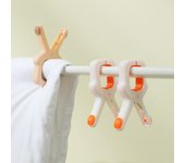5 pinzas de plástico resistentes al viento para toallas de playa, pinzas para ropa interior, pinzas de secado fijas antideslizantes.