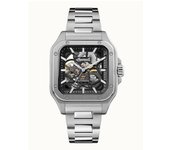 Ingersoll Reloj automático Ollie I14501 para hombre, de acero inoxidable y esfera esquelética negra negro