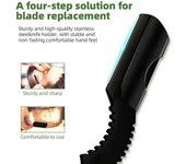 Filos rectos, cuchillas intercambiables, navajas de afeitar, cortes de pelo, barbas, cejas, herramientas de afeitado, navajas plegables, hogar, pulgares negro
