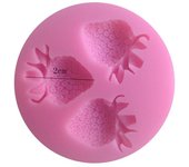 Molde de silicona para velas de fresa 3D, hecho a mano, para aromaterapia, cera, fondant, chocolate, resina, decoración artesanal para el hogar