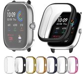 Funda protectora de TPU galvanizada para Huami Amazfit GTS 4 Mini, funda protectora de pantalla completa, parachoques For Amazfit GTS4 Mini transparente