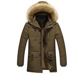 Chaquetas de invierno para hombre, abrigo con forro de lana con capucha más grueso S