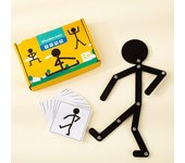 Palo de madera educativo para niños, juego de rompecabezas para hombres, habilidad manual para niños, entrenamiento de Motor fino, juguetes de ensamblaje para la imaginación del bebé Black Style negro