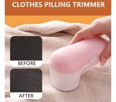 Removedor de pelusas de tela para afeitadora de ropa, maquinilla de afeitar antipilling, eliminador de pelusa eléctrico portátil, quitapelusas recargables color rosa