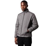 Chaqueta acolchada corta de cuello alto para hombre de Maine S gris