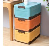1 caja de almacenamiento plegable, caja de almacenamiento para armario, gran capacidad para juguetes, ropa, aperitivos, libros, zapatos, caja de plástico para coche y hogar