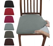 Funda de silla para sillas, ventiladores, mesitas de noche, cubos, tela elástica, ajuste regular, protector multiusos, lavable y reutilizable. 1pc negro