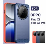 Funda para OPPO Find X8, funda protectora trasera de TPU cepillado a prueba de golpes para OPPO Find X8 Pro 5G. For OPPO Find X8 negro