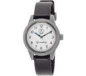 Reloj analógico Smile Solar resistente al agua con correa de uretano, blanco x negro [Citizen Q&Q] RP01-012 para mujer