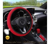 Funda Universal para volante de seda de hielo, accesorios antideslizantes resistentes al desgaste para coche, cubierta Interior de freno de mano, 38CM, 1/3 Uds.