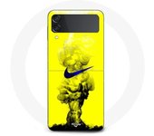 Coque - Samsung - Galaxy Z Flip4 - Jaune - Logo Just Do It - Souple
