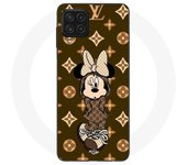 Coque Maniacase pour Samsung Galaxy A22 4G minnie Disney Lv marron