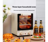 Horno doméstico multifuncional de 15 l para hornear pasteles, mini horno eléctrico pequeño nuevo 15L