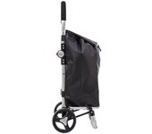 Carrito de supermercado plegable de 2 ruedas Atmosphera Alu - Negro