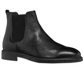 Geox Botines de cuero Tiberio para hombre 11 UK negro