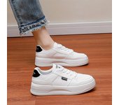 Zapatillas de deporte informales con plataforma gruesa para mujer, con cordones, cómodas para caminar, zapatillas de tenis antideslizantes transpirables para mujer, zapatos deportivos para hacer ejercicio al aire libre 35