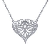 Les Trésors De Lily [J0076] - Collier Argent 'Love' argenté - 25x25 mm
