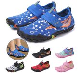 Zapatos de agua para niños, zapatos acuáticos para niños, sandalias de drenaje para deportes de playa, zapatillas de secado rápido para nadar descalzo, paseos en bote, buceo y surf 28 azul