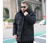 Chaqueta de plumón nueva de gran tamaño con cuello alto agrandado y con sobrepeso para hombres de mediana edad a larga, mediana edad y ancianos XXXXXXL