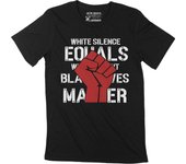 Camiseta ULTRABASIC para hombre Black Lives Matte Silence is Violence BLM Tee XS negro