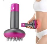Masajeador eléctrico de meridianos con cepillo, dispositivo de raspado con calefacción eléctrica, masajeador eléctrico Guasha para todo el cuerpo. púrpura