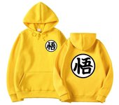 Lo más nuevo de Anime japonés con capucha, Cosplay Saiyan Son harajuku Goku, sudaderas con capucha de bolsillo, sudaderas con capucha Unisex/mujeres 2XL