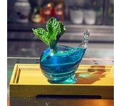 Bebida mezclada de ballena transparente de 230ml, vaso de cóctel para Bar, fiesta, cristalería personalizada, vaso de zumo para batidos con forma de pez Popular 230ml