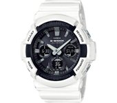 Casio Reloj redondo de resina blanca G-SHOCK GAW-100B-7AJF [Radio Wave Solar White/Black] para hombre