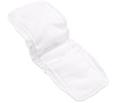 Paquete de 5 almohadillas para pañales lavables, almohadillas para cambiar pañales de algodón, diseño elástico, fuerte absorción, suaves y transpirables, para bebés, bebés y niños pequeños blanco