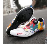 Zapatillas de ciclismo de moda para hombre, botas deportivas para bicicleta de carretera, zapatillas planas para carreras y velocidad, calzado para bicicleta de montaña, calzado para ciclismo con pedales SPD 36