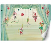 Fondo de pantalla Acróbatas de circo 100x70 beige