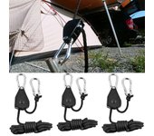 1/2/4pcs 1/8 Inch Heavy Duty Kayak Canoe Boat Pulley Ratchets Tie Down Strap Rope Lock Lamp lanyard 1pc