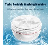Lavadora de turbina ultrasónica, Mini lavadora portátil de ropa interior de viaje, burbuja de aire y Mini lavadora giratoria