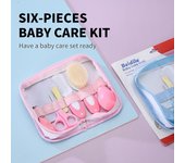 Bolsa Juego completo de cuidado infantil Aspirador nasal Cuidado de la madre y el bebé Juego de 6 piezas Caja de almacenamiento Cuidado de los niños pequeños en casa Siempre Necesidades