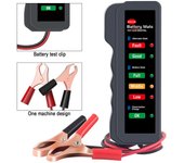 Mini comprobador de batería de coche de 12 V, comprobador de alternador digital, pantalla de 6 luces LED, herramienta de diagnóstico, analizador de batería automático 1PCS
