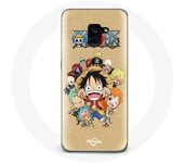 Coque pour Samsung Galaxy A8 Plus One piece Manga Equipage du Chapeau de Paille