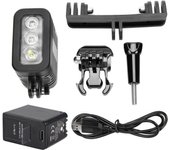 Luz LED de Video Subacuática Impermeable 45M para Cámara de Acción GoPro HERO 4