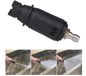 Rociador de boquilla de lavadora de alta presión ajustable en ángulo con enchufe rápido de 1/4  , conexión 3000 PSI negro