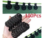 50-100 ganchos para tela de sombra, clips de plástico para toldos, clips para malla de sombra para exteriores, abrazaderas para tela de sombra, ojales para red en invernadero 1PC Fixed
